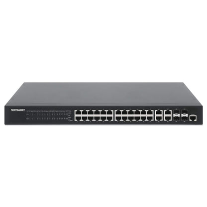 24-Port Gigabit Ethernet PoE+ Web-Managed Switch with 4 Gigabit Combo Base-T/SFP Ports Image 4