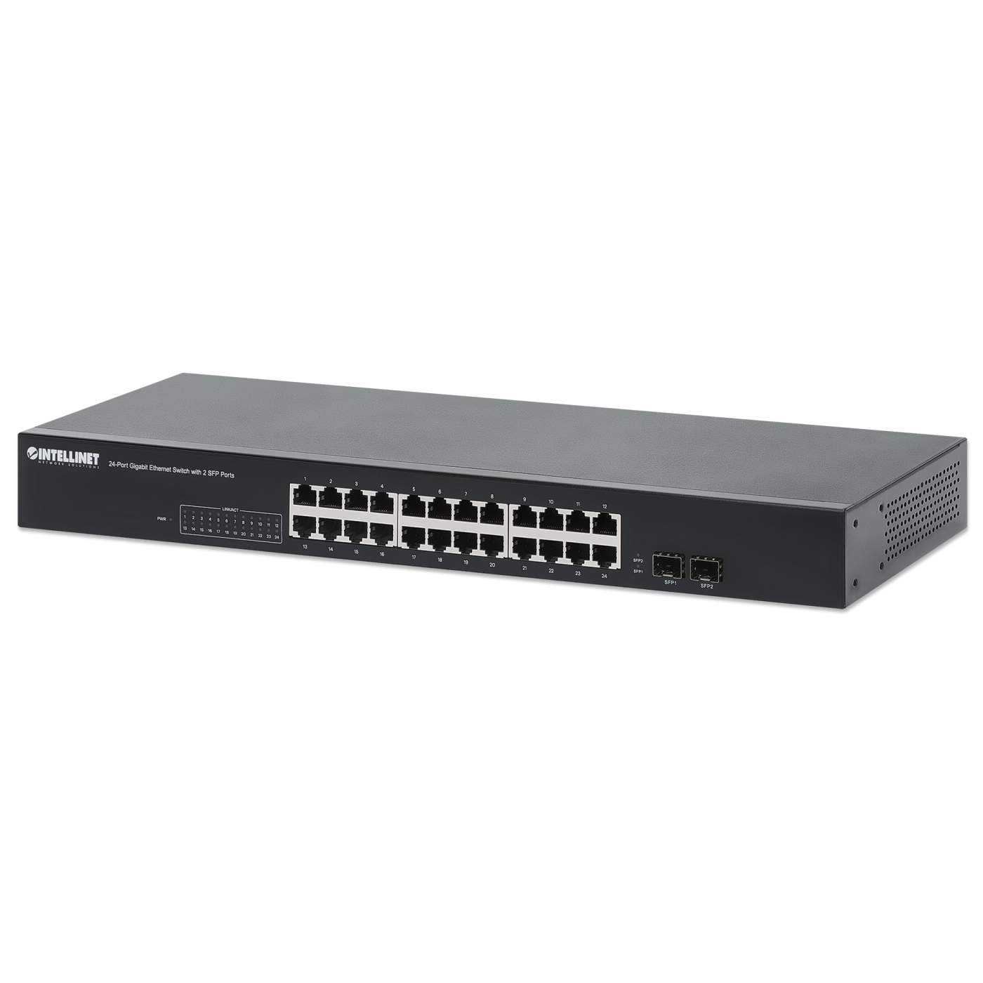 24-Port Gigabit Ethernet Switch with 2 SFP Ports Image 1