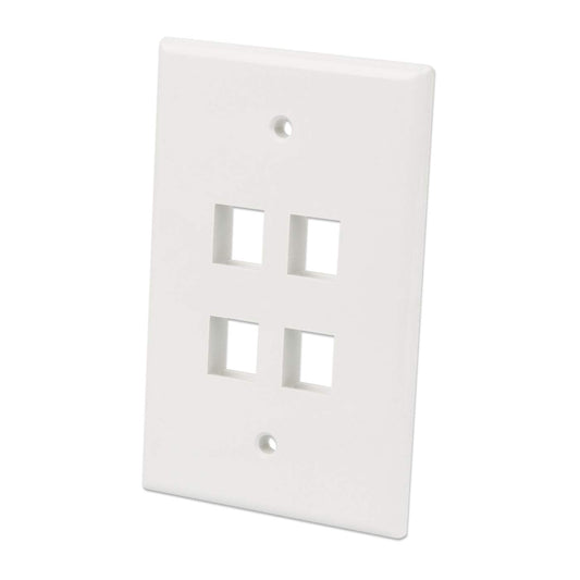 4-Outlet Oversized Keystone Wall Plate Image 1