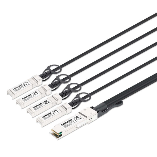 40G QSFP+ to 4 x 10G SFP+ Passive DAC Breakout Cable, 7 ft. Image 1