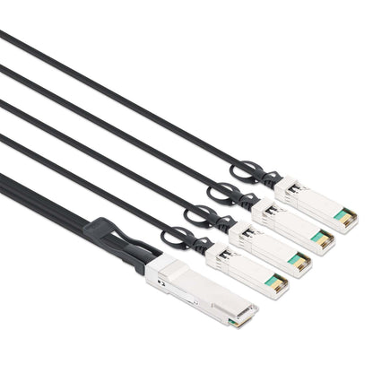 40G QSFP+ to 4 x 10G SFP+ Passive DAC Breakout Cable, 7 ft. Image 2