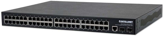 48-Port Gigabit Ethernet PoE+ Layer2+ Managed Switch with 10 GbE Uplink Image 1