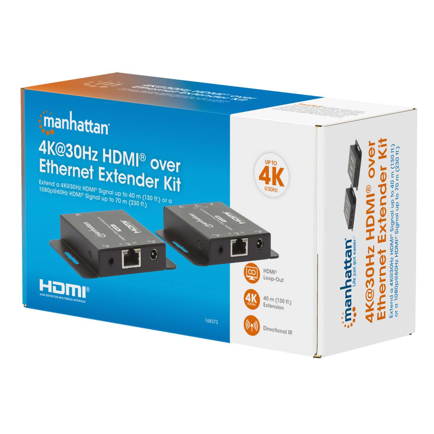 4K@30Hz HDMI over Ethernet Extender Kit Packaging Image 2