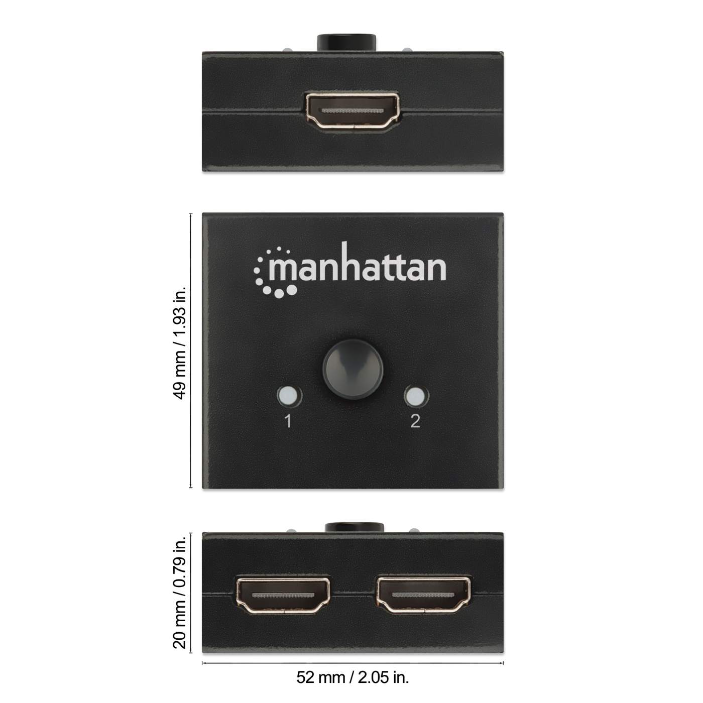 4K@60Hz Bi-Directional 2-Port HDMI Switch Image 8