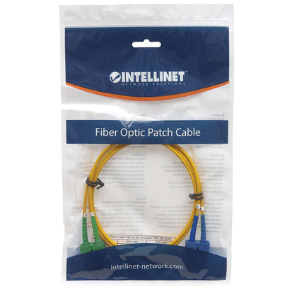 5 m SC UPC to SC APC Fiber Optic Patch Cable, 2.0 mm, Duplex, OFNR, Singlemode BIF, Yellow Image 5