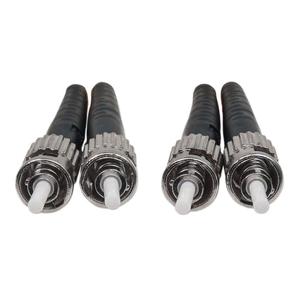 5 m ST to ST UPC Fiber Optic Patch Cable, 3.0 mm, Duplex, LSZH, OS2 Singlemode, Yellow Image 3