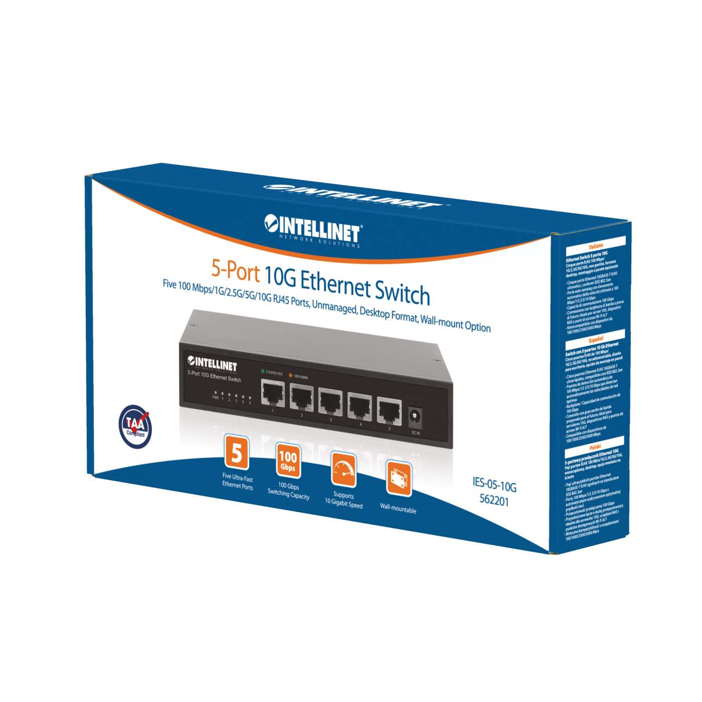 5-Port 10G Ethernet Switch Packaging Image 2