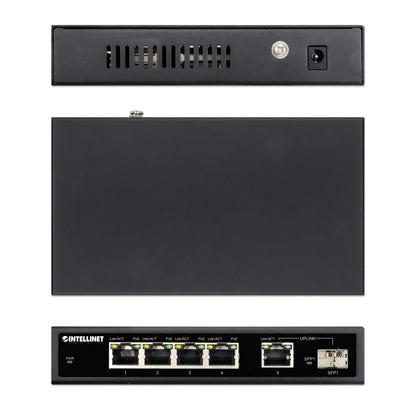 5-Port Gigabit Ethernet PoE+ Switch with SFP Port Image 7