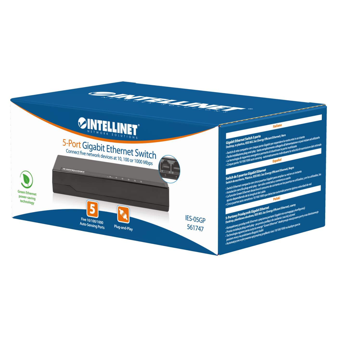 5-Port Gigabit Ethernet Switch Packaging Image 2