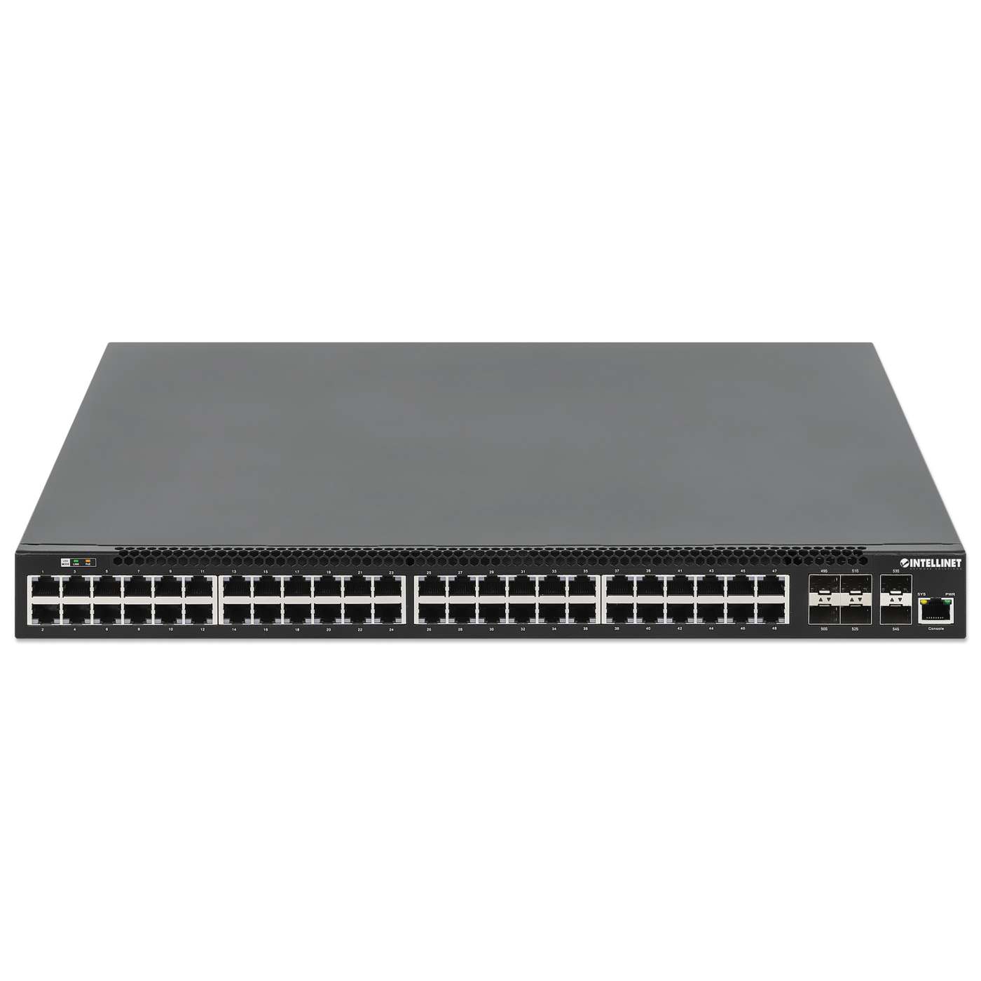 54-Port L3 Fully Managed PoE+ Switch with 48 Gigabit Ethernet Ports and 6 SFP+ Uplinks Image 4