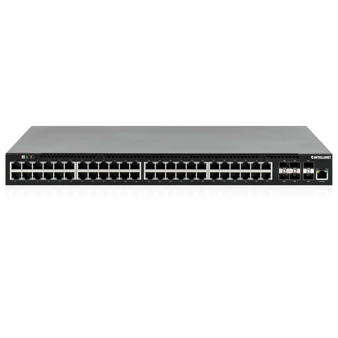 54-Port L3 Fully Managed PoE+ Switch with 48 Gigabit Ethernet Ports and 6 SFP+ Uplinks Image 6