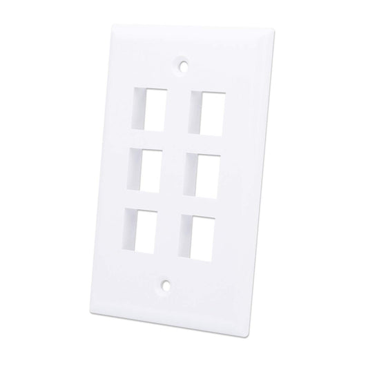 6-Outlet Keystone Wall Plate Image 1