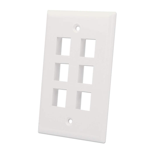 6-Outlet Keystone Wall Plate Image 1