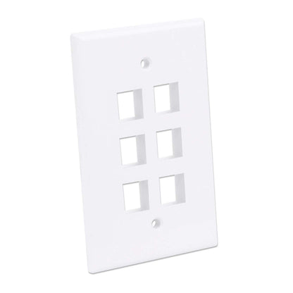 6-Outlet Oversized Keystone Wall Plate Image 3