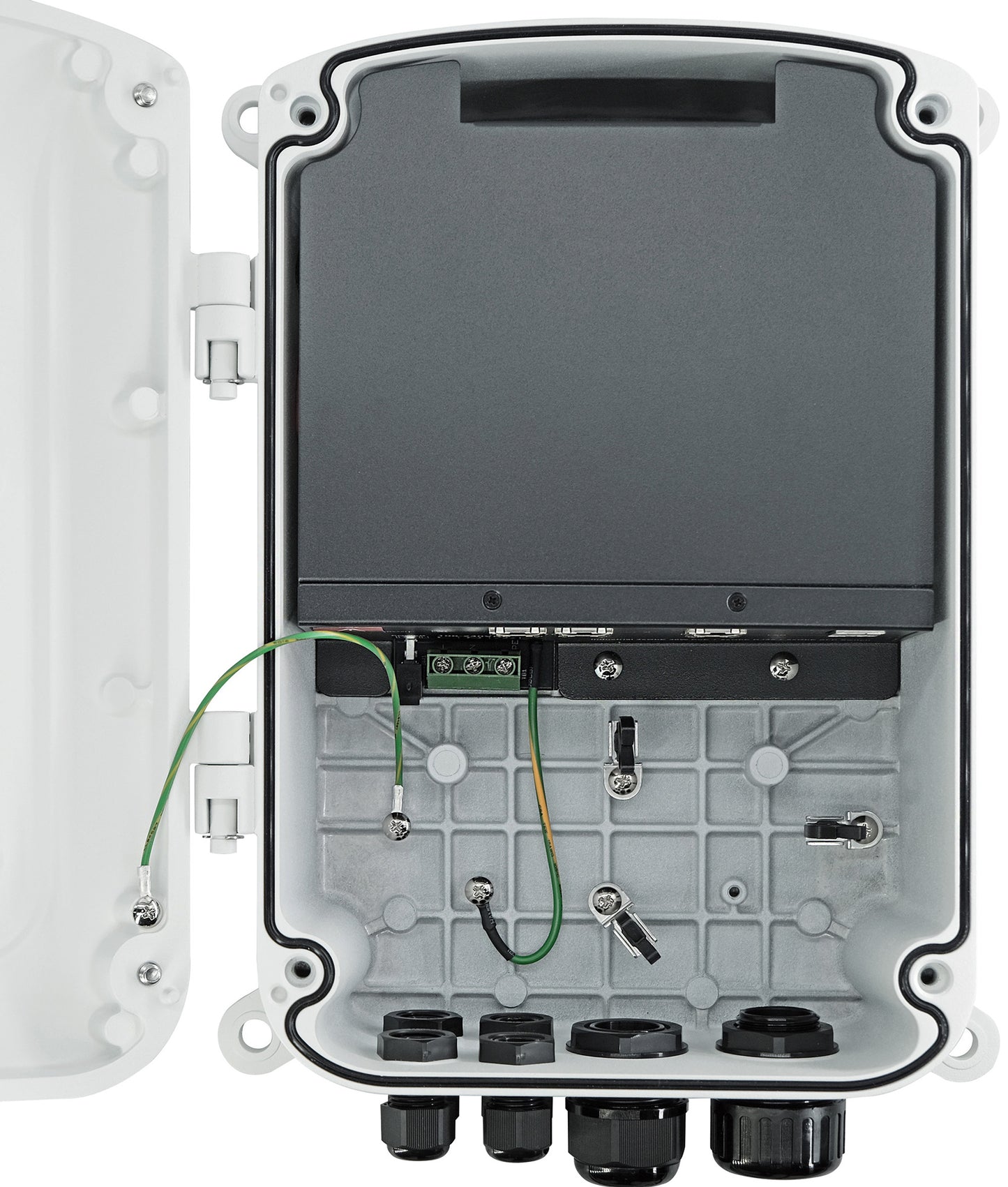 Outdoor IP67/IK10 4-Port PoE+ Switch with 2 RJ45 and 2 SFP Uplink Ports | 150W