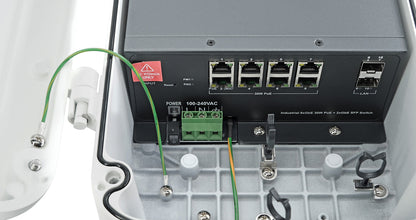 Outdoor IP67/IK10 8-Port PoE+ Switch with 2 SFP Uplink Ports | 250W