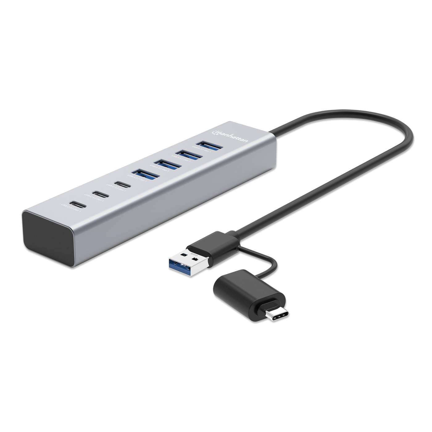 7-Port USB 3.0 Type-C / Type-A Combo Hub 3+4 Image 1