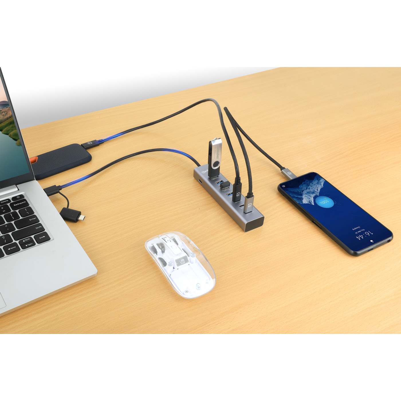 7-Port USB 3.0 Type-C / Type-A Combo Hub 3+4 Image 4