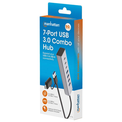 7-Port USB 3.0 Type-C / Type-A Combo Hub 3+4 Packaging Image 2