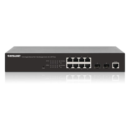 8-Port Gigabit Ethernet PoE+ Web-Managed Switch with 2 SFP Ports Image 6