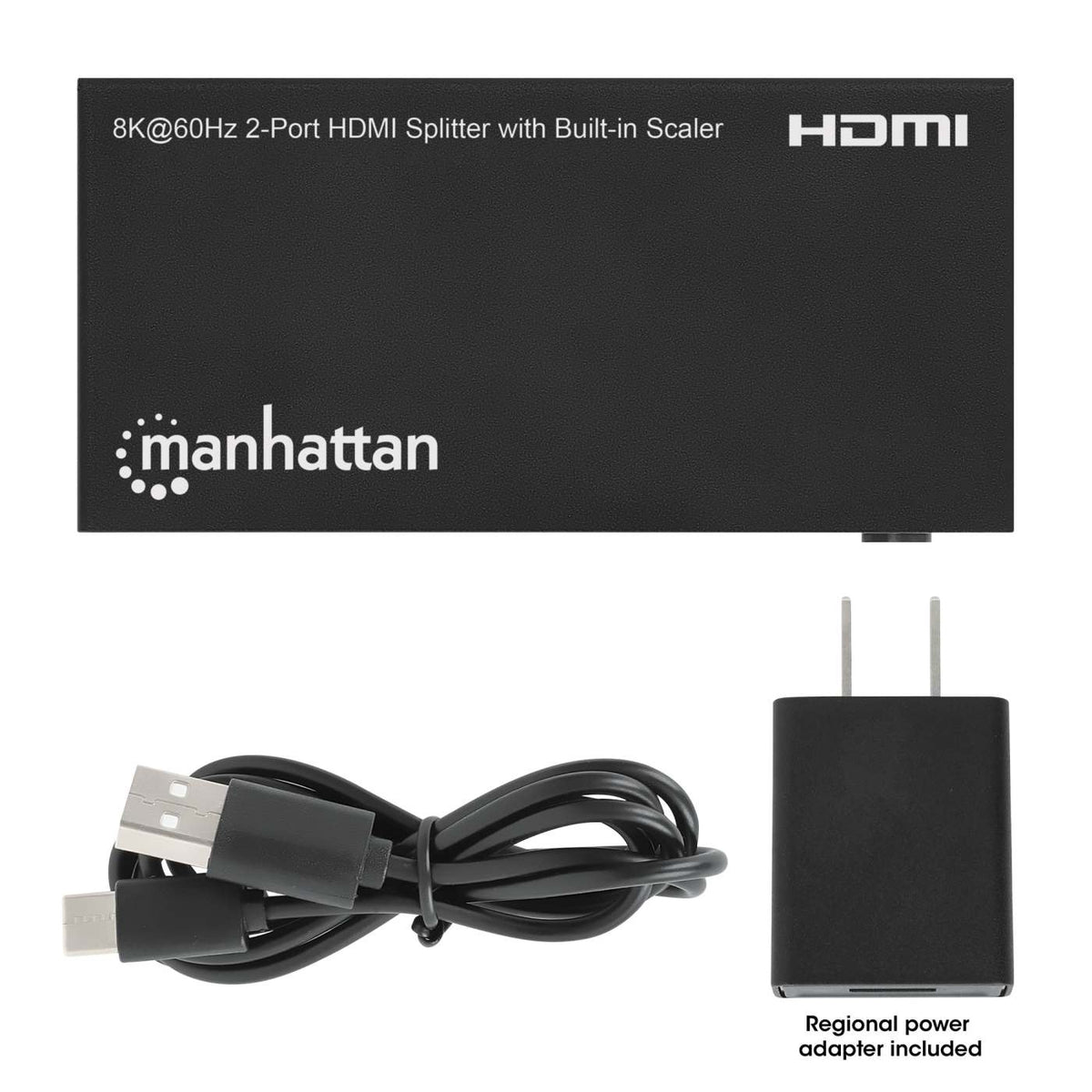 8K@60Hz 2-Port HDMI Splitter with Built-in Scaler Image 7
