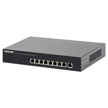 9-Port Fast Ethernet PoE+ Switch with Gigabit Uplink Image 1