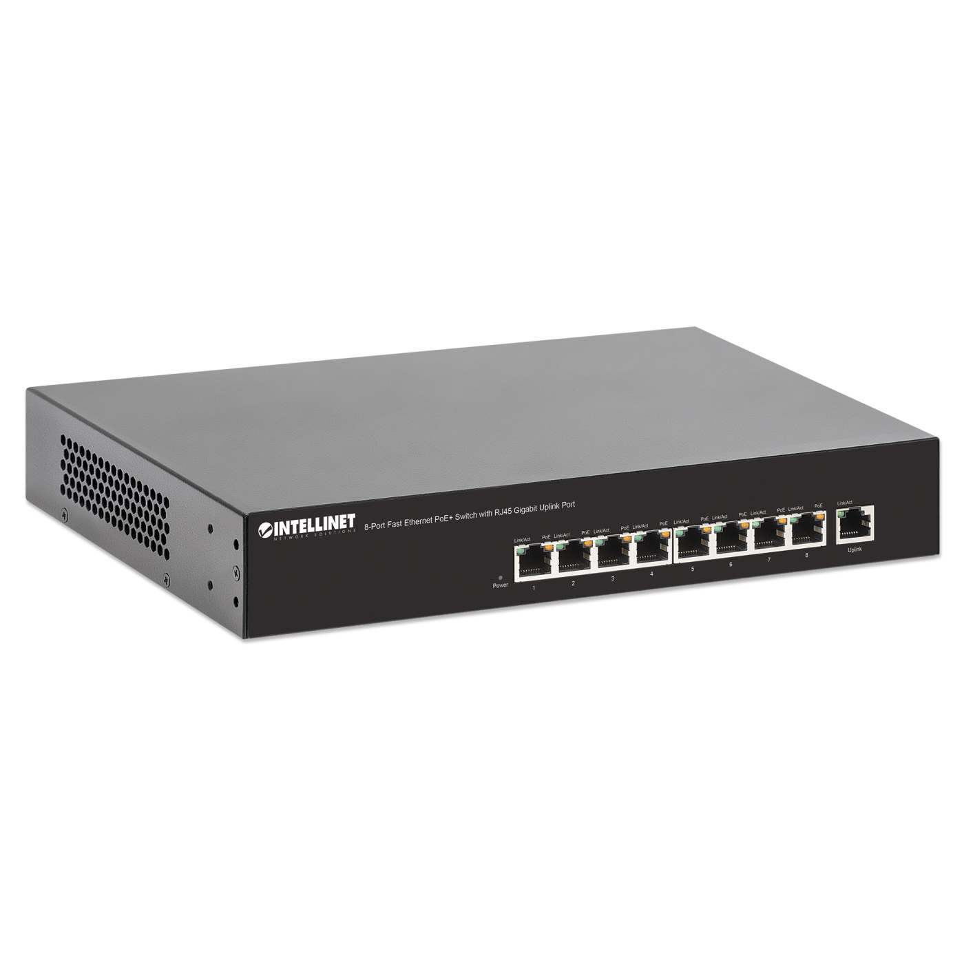 9-Port Fast Ethernet PoE+ Switch with Gigabit Uplink Image 3