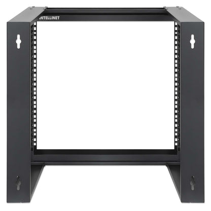 9U 19" Wall Mount 2-Post Open Frame Network Rack, Black Image 5