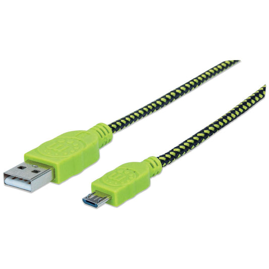 Braided Hi-Speed USB Micro-B Data and Charging Cable Image 1