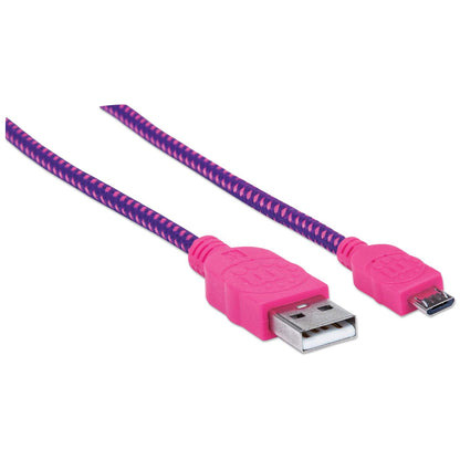 Braided Hi-Speed USB Micro-B Device Cable Image 3