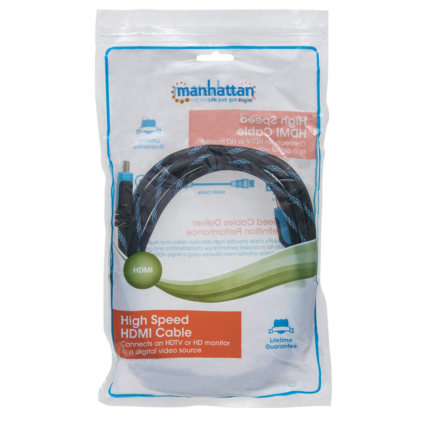 Braided High Speed HDMI Cable with Ethernet Packaging Image 2