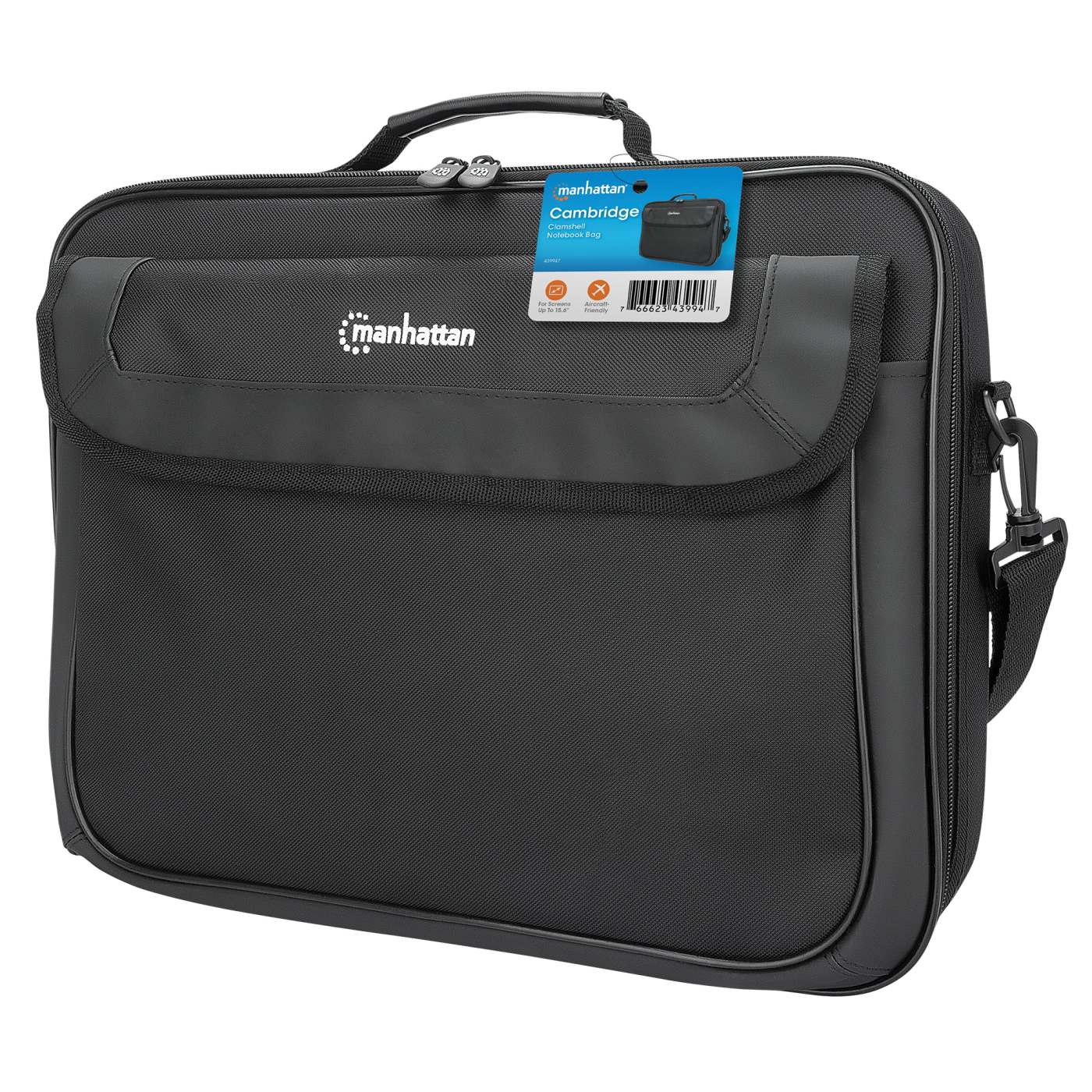 Cambridge Clamshell Laptop Bag 15.6" Packaging Image 2