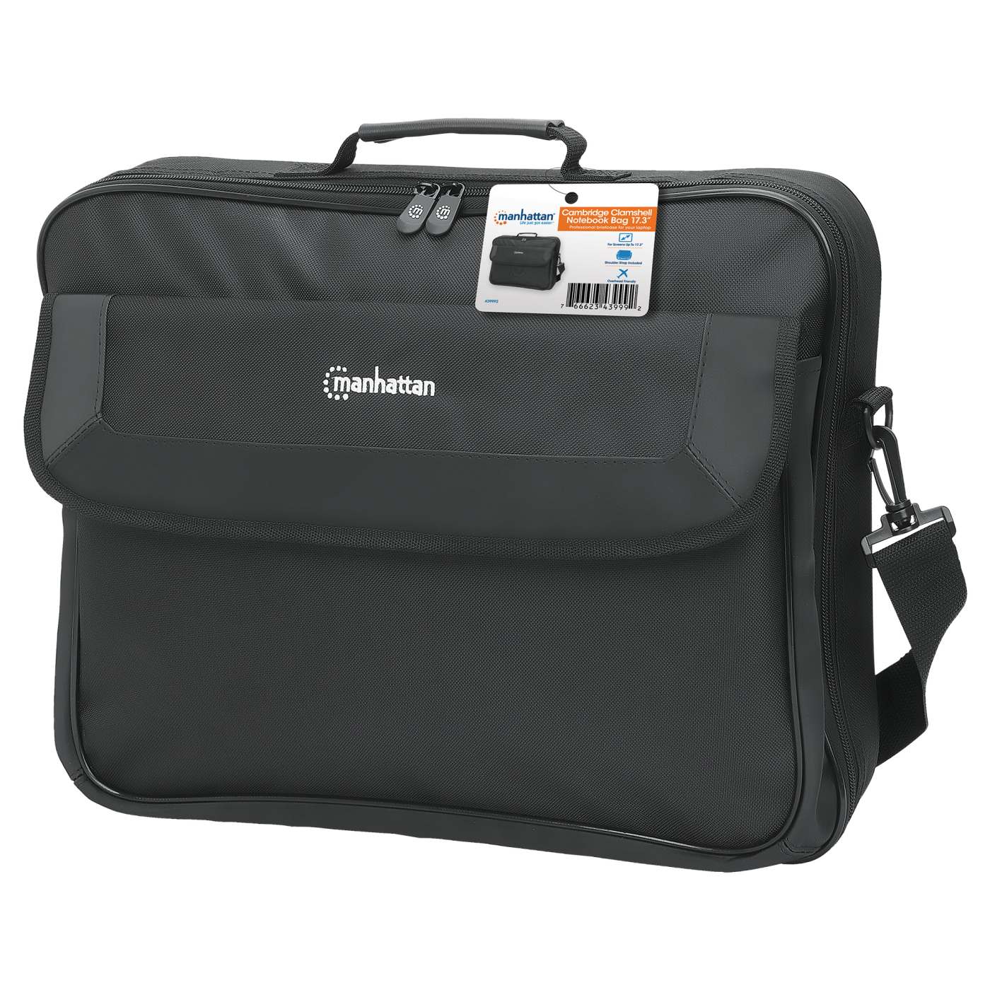 Cambridge Clamshell Laptop Bag 17.3" Packaging Image 2