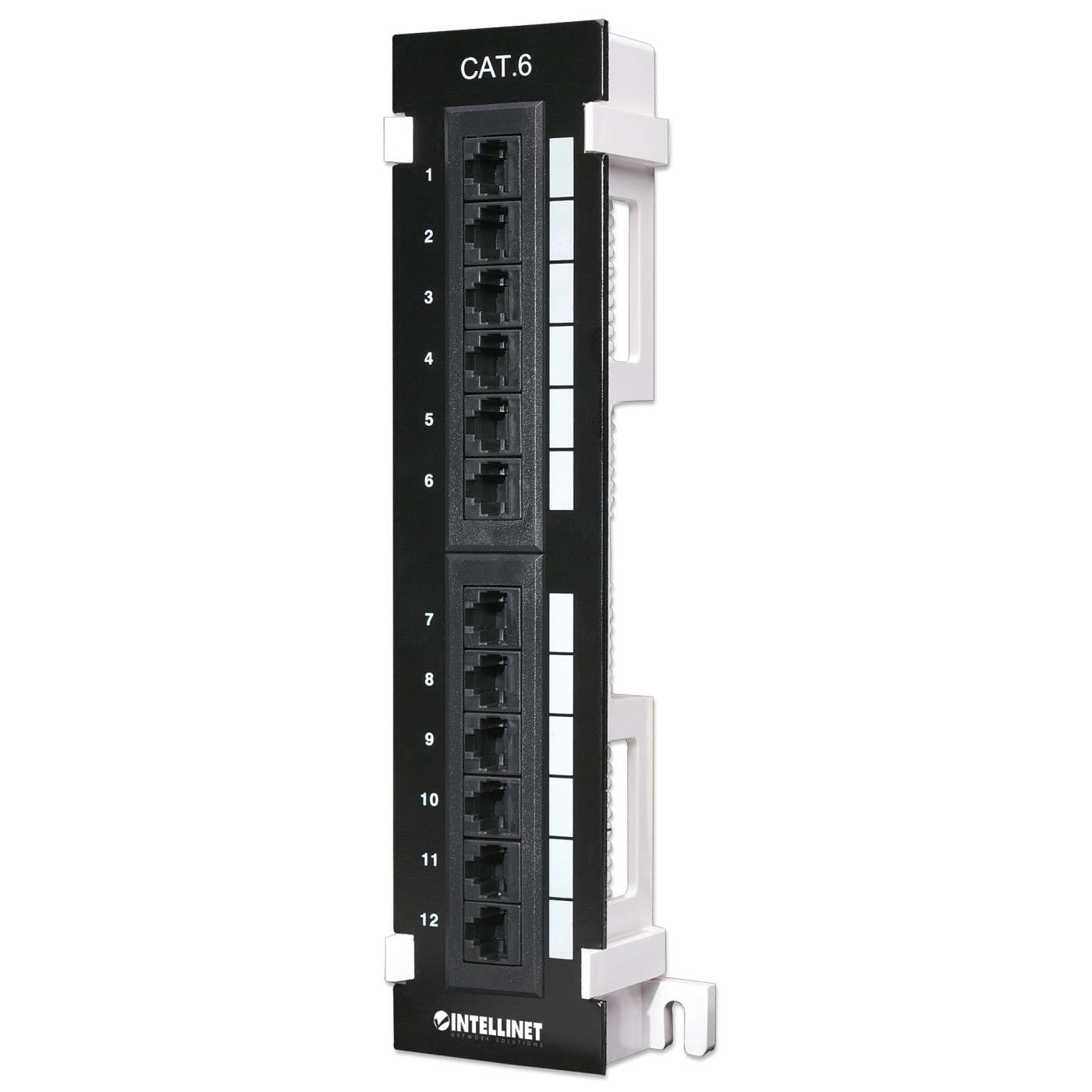 Cat6 12-Port Wall-Mount Patch Panel Image 1