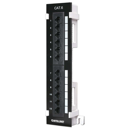 Cat6 12-Port Wall-Mount Patch Panel Image 1