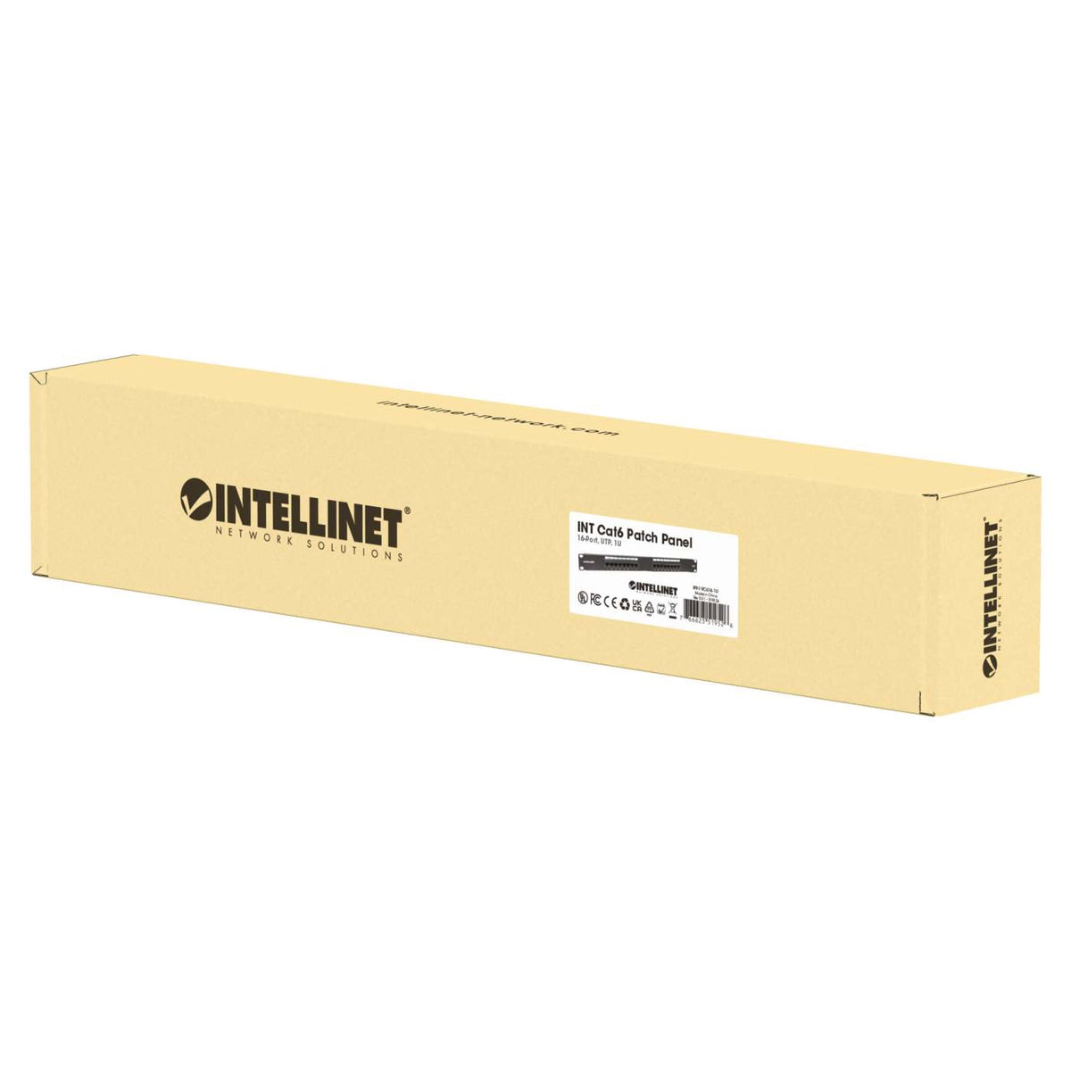 Cat6 16-Port Patch Panel, 1U Packaging Image 2
