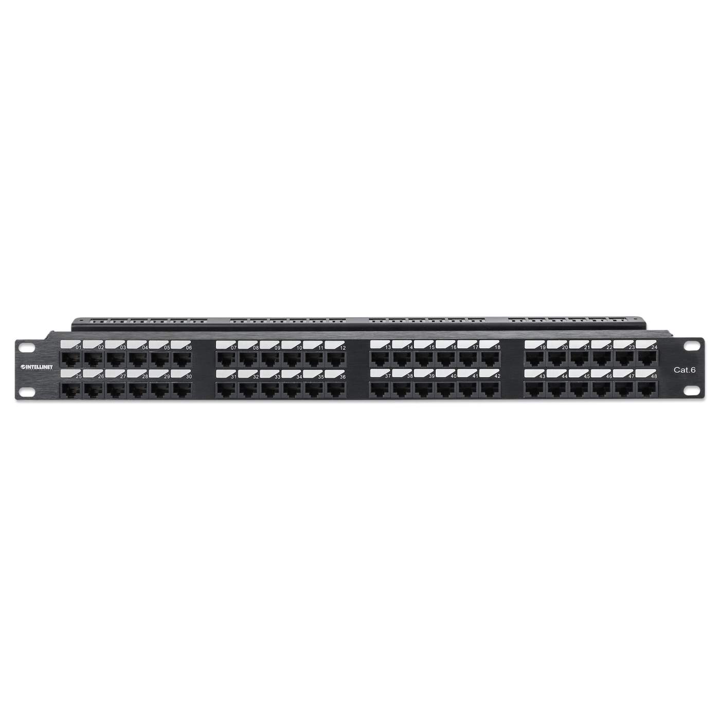 Cat6 48-Port Patch Panel, 1U Image 3