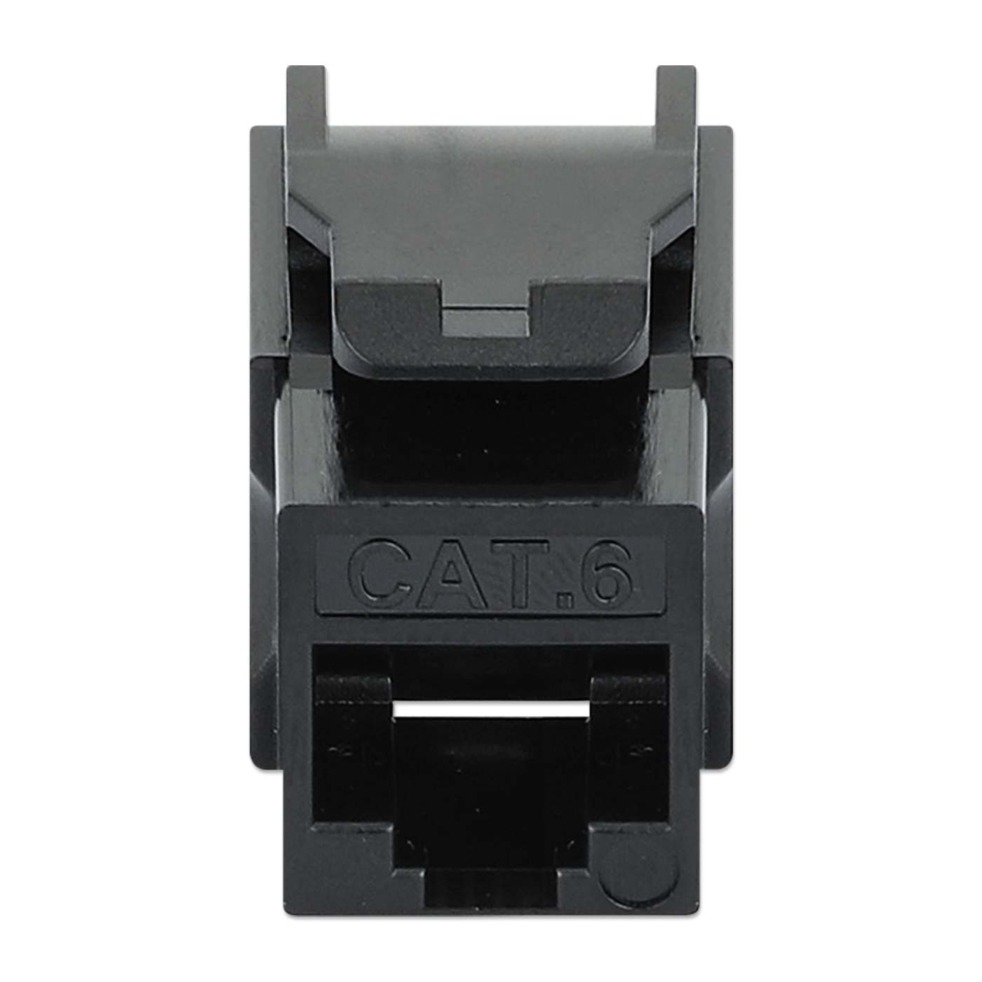 Cat6 Slim Keystone Jack with Punch-Down Stand, Black, 25-Pack Image 4