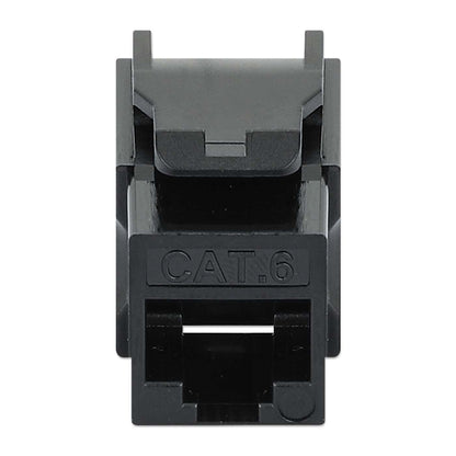 Cat6 Slim Keystone Jack with Punch-Down Stand, Black, 25-Pack Image 4