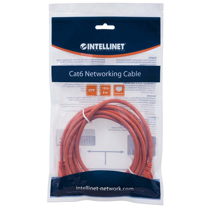 Cat6 U/UTP Network Patch Cable, 3 m (10 ft.), Orange Packaging Image 2
