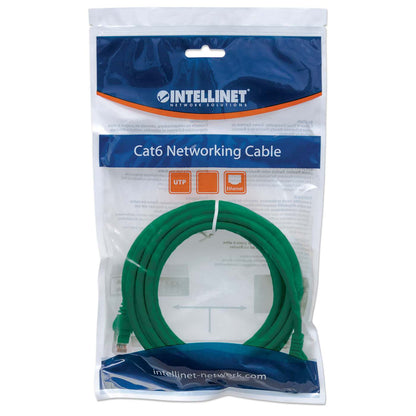 Cat6 U/UTP Network Patch Cable, 5 m (14 ft.), Green Packaging Image 2