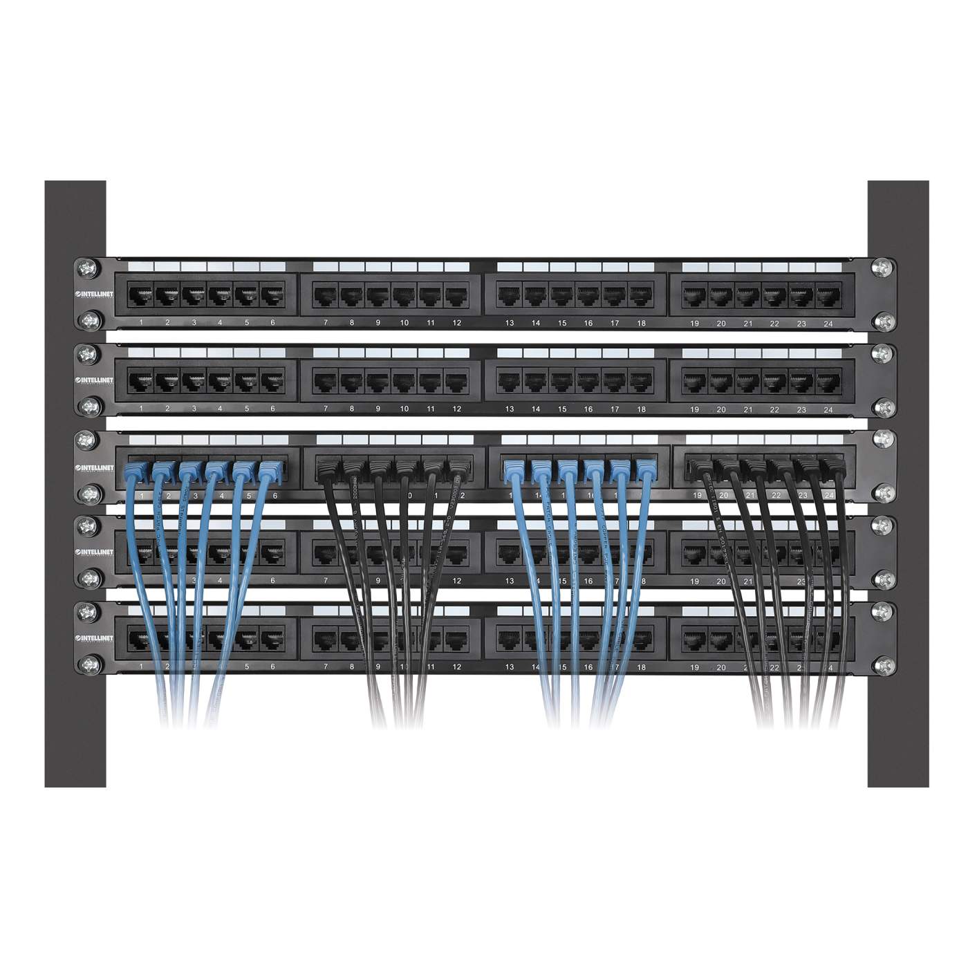 Cat6 U/UTP Slim Network Patch Cable, 0.5 ft., Black, 10-Pack Image 7