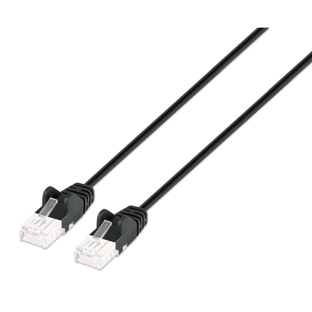 Cat6 U/UTP Slim Network Patch Cable, 0.5 ft., Black Image 1
