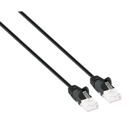 Cat6 U/UTP Slim Network Patch Cable, 0.5 ft., Black Image 2