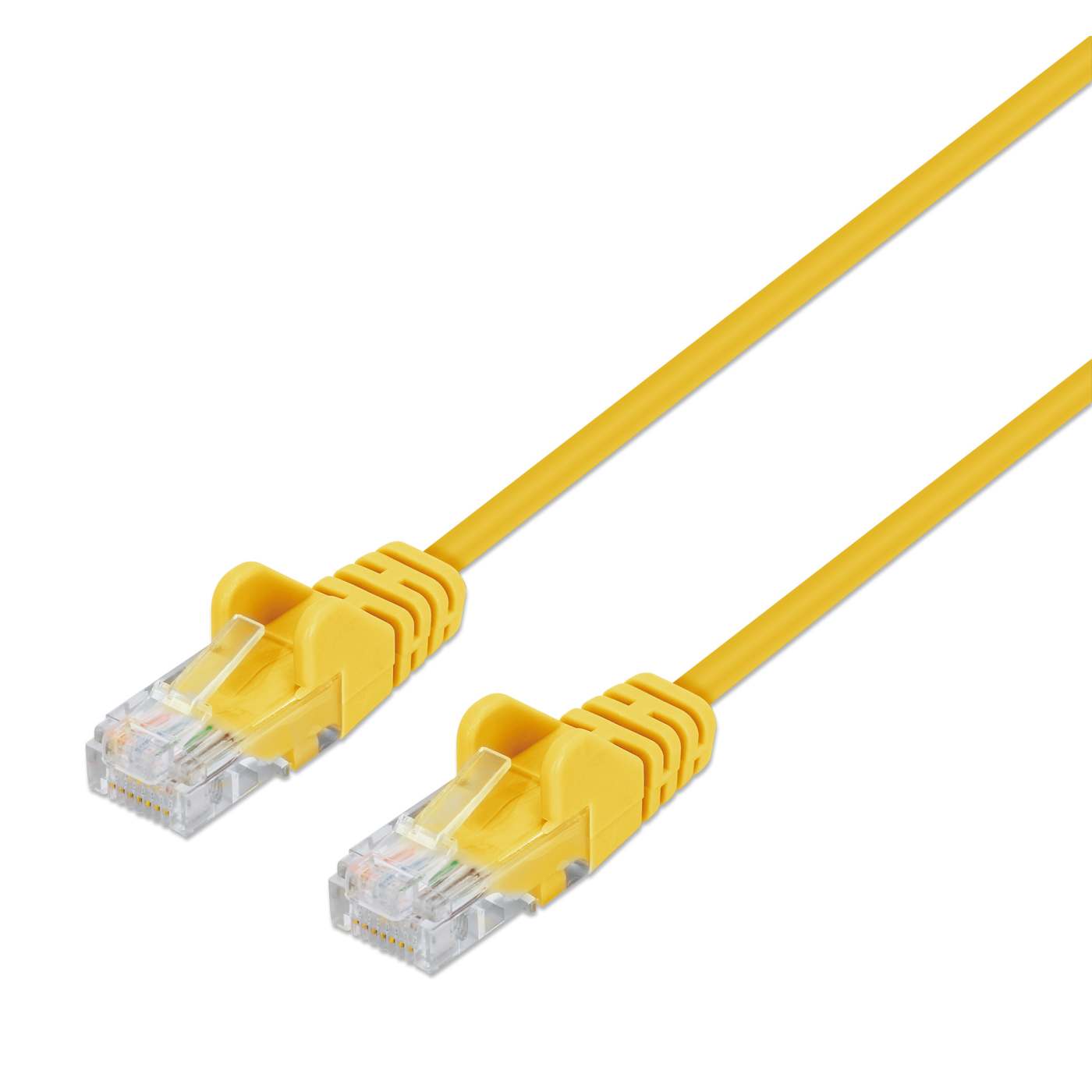 Cat6 U/UTP Slim Network Patch Cable, 0.5 ft., Yellow Image 1