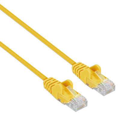 Cat6 U/UTP Slim Network Patch Cable, 0.5 ft., Yellow Image 2