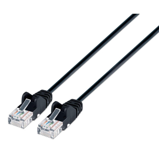 Cat6 U/UTP Slim Network Patch Cable, 1 ft., Black Image 1