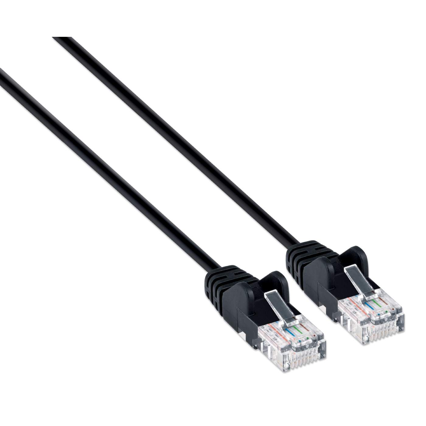 Cat6 U/UTP Slim Network Patch Cable, 1 ft., Black Image 2