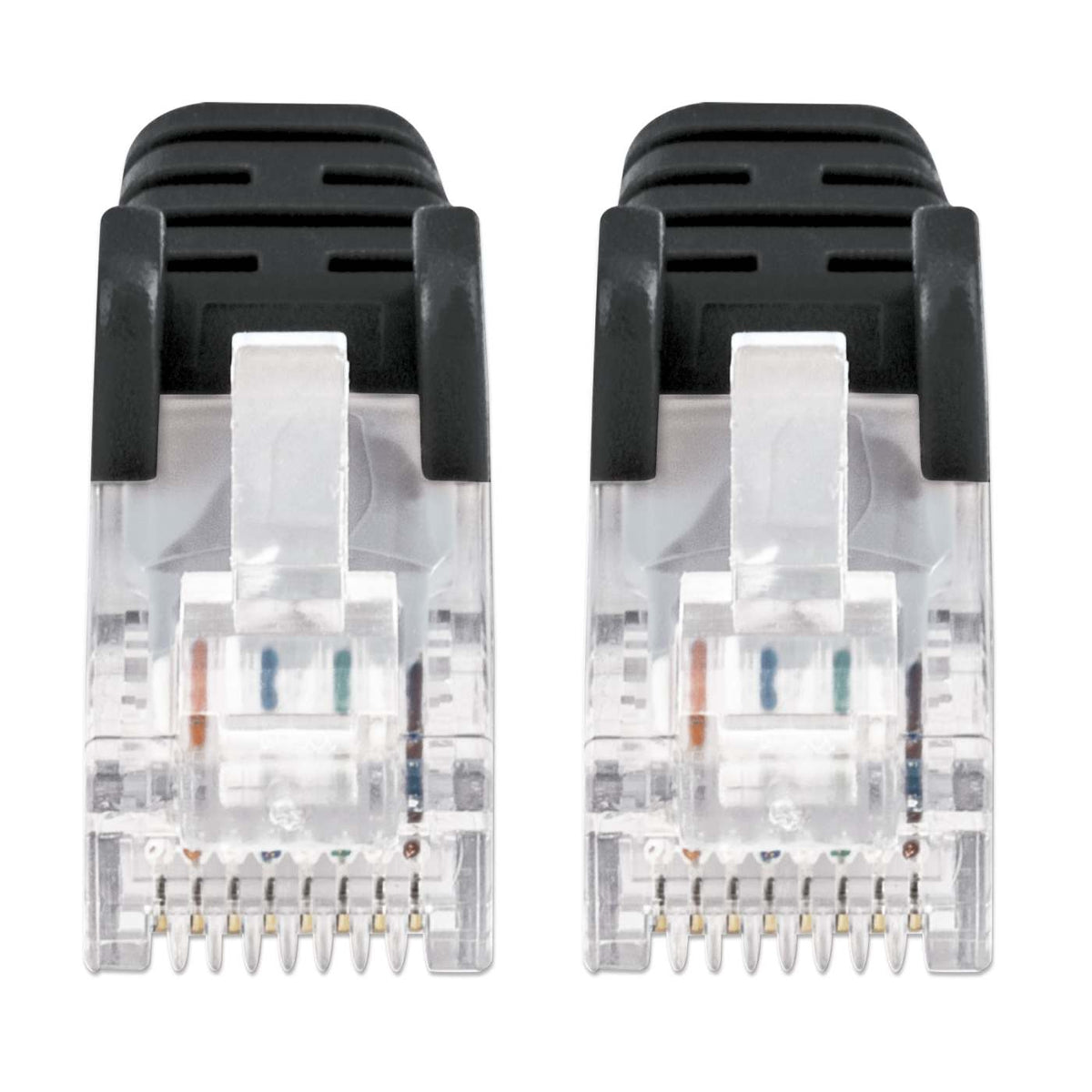 Cat6 U/UTP Slim Network Patch Cable, 10 ft., Black Image 3