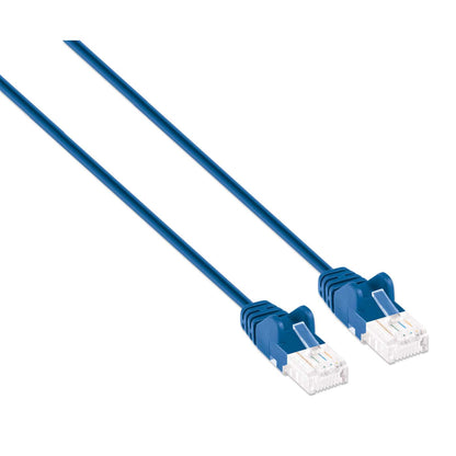 Cat6 U/UTP Slim Network Patch Cable, 10 ft., Blue Image 2